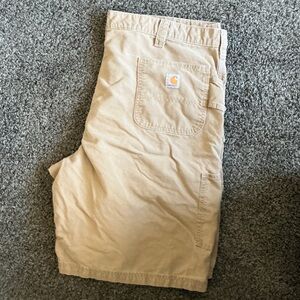 Loose Fit Canvas Utility Work Short